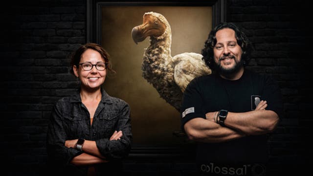 <p>Dr. Beth Shapiro, Ph.D. (Lead Paleogeneticist and Colossal Scientific Advisory Board Member) and Ben Lamm (Colossal Co-Founder and CEO)</p>