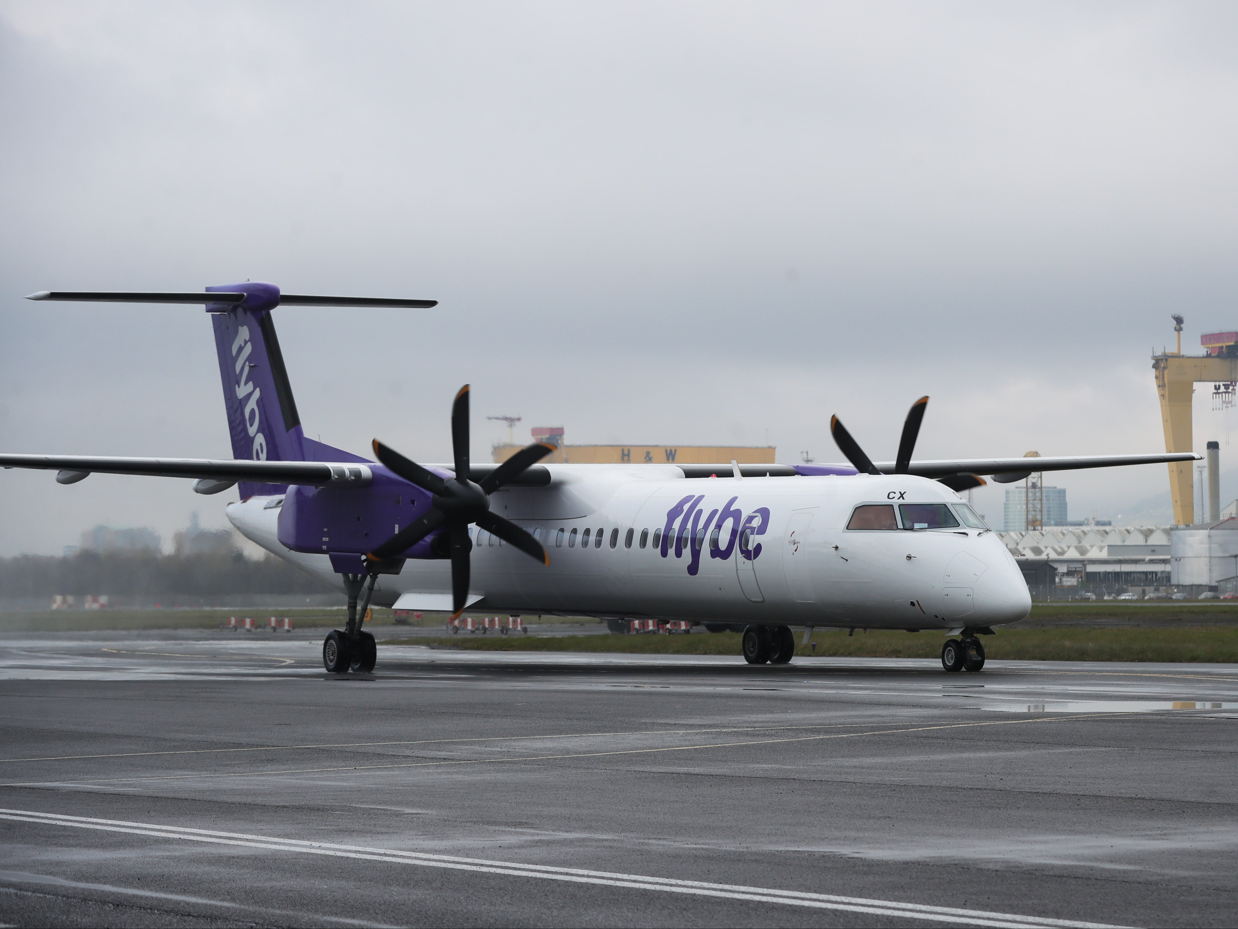Brief life: Flybe’s first operation between Birmingham and Belfast in April 2022