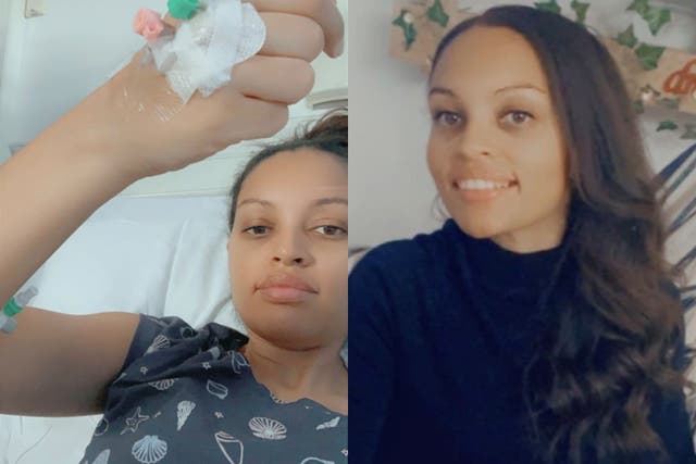 Crystal Manuel before and after her treatment (Collect/PA Real Life)