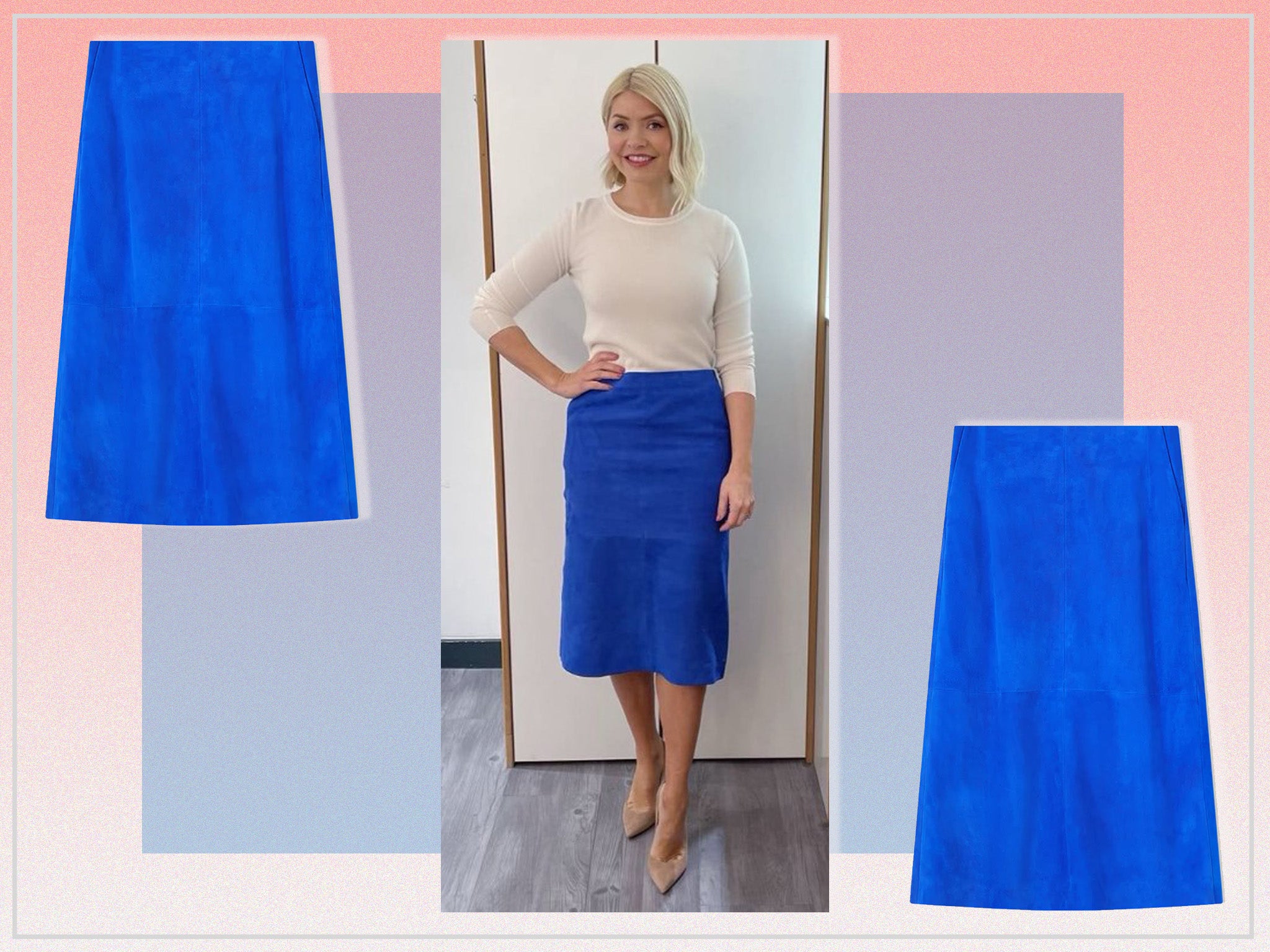 The skirt hails from one of the presenter’s favourite high-street labels