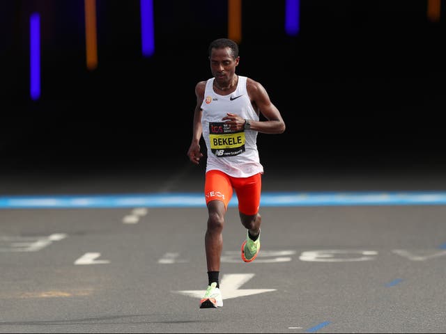 <p>Kenenisa Bekele is among a strong field for the 2023 London Marathon </p>