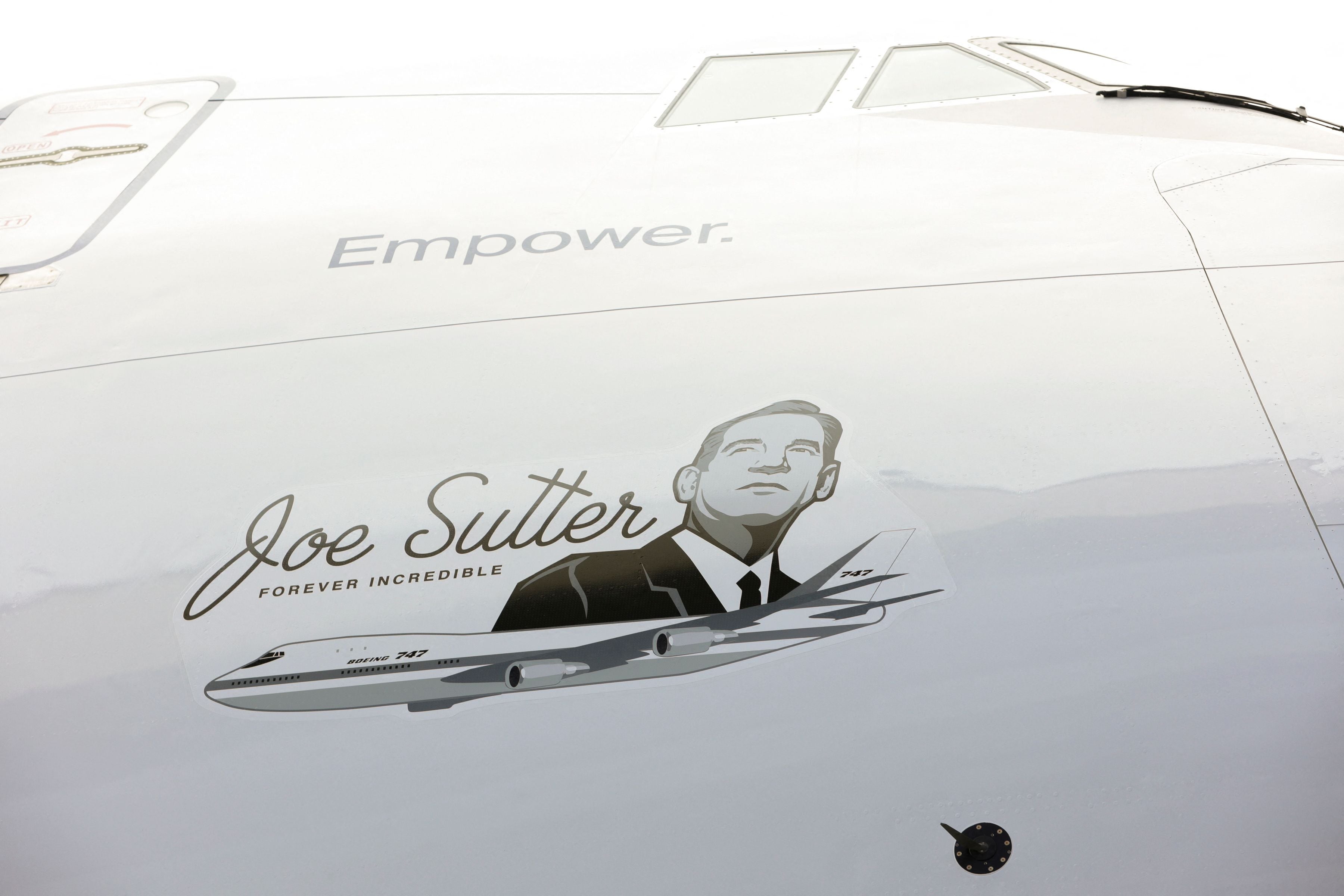 An image of Boeing Engineer Joe Sutter, known as the ‘father of the 747’
