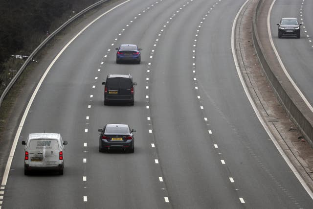 A new deadline has been set for meeting smart motorway safety targets (Steve Parsons/PA)