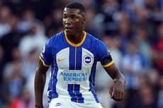 Moises Caicedo back in Brighton training failing to land Arsenal transfer