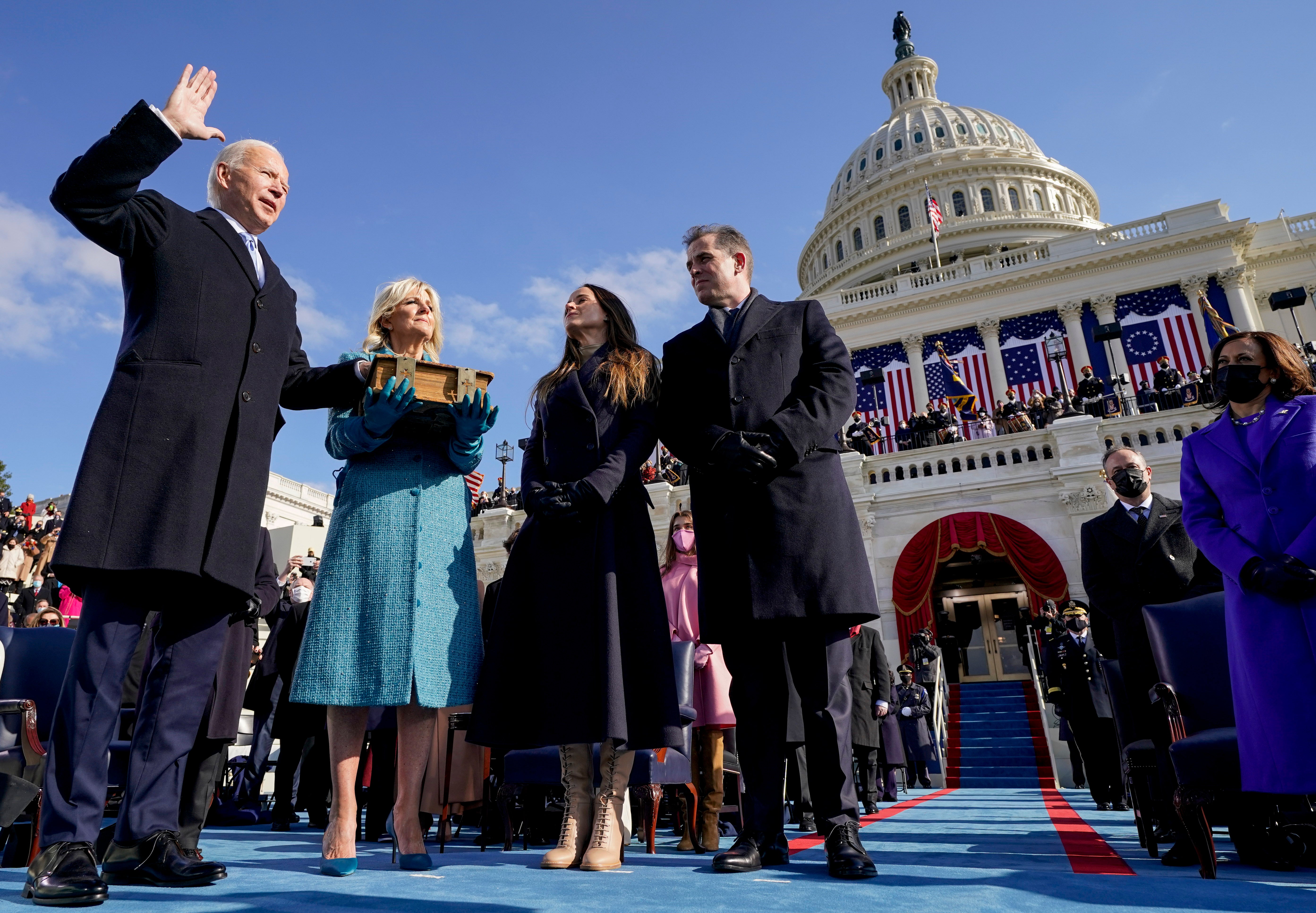 Joe Biden is sworn in as the 46th US president
