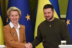 EU pledges more support for Ukraine as Zelensky calls for tougher Russia sanctions