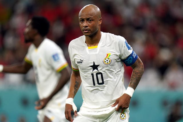 Andre Ayew is set to sign for Nottingham Forest (Adam Davy/PA)
