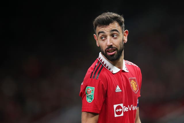 Bruno Fernandes is excited by Manchester United’s chances (Isaac Parkin/PA)