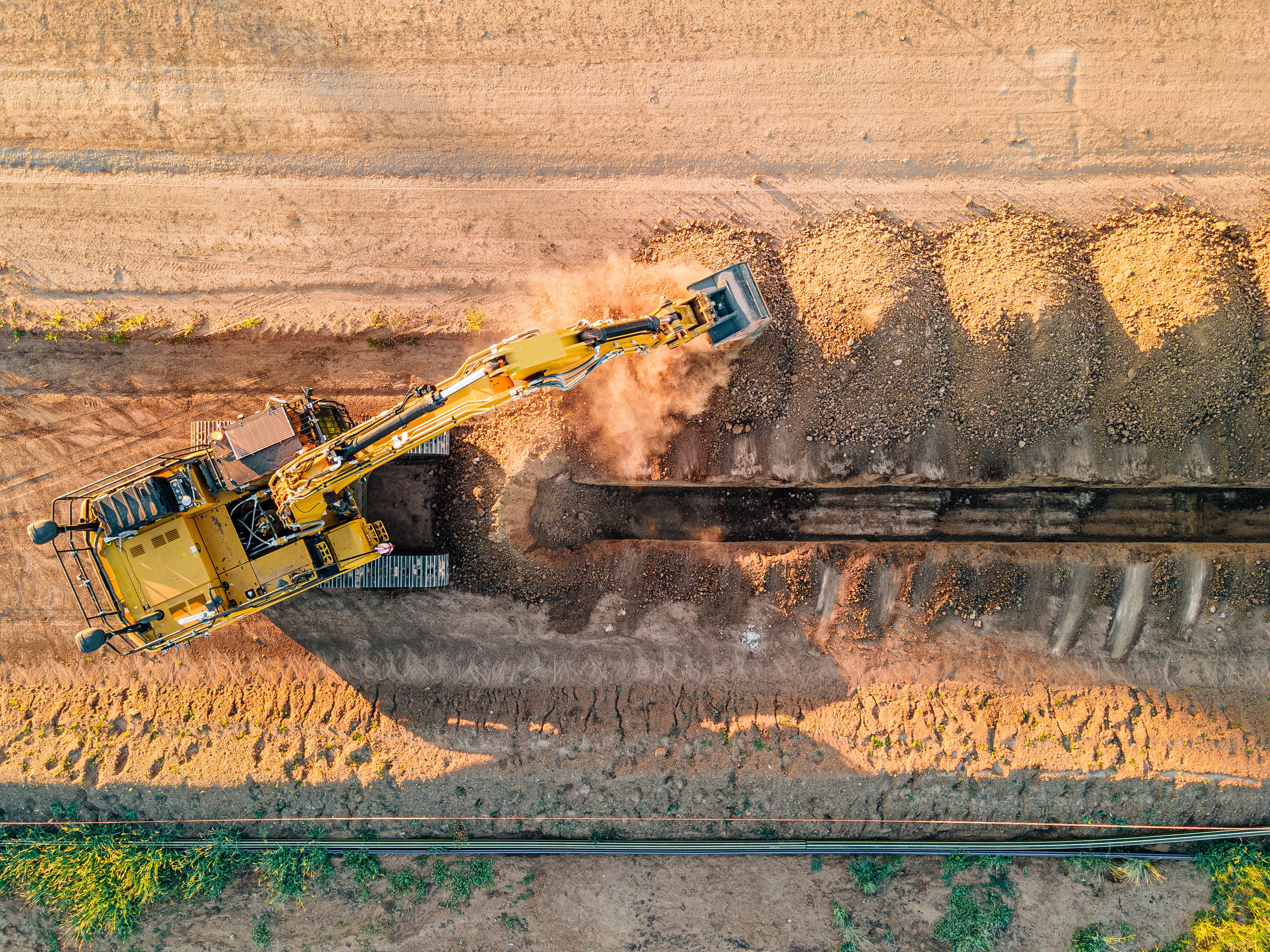 Built Robotics’s exosystem machine digs a trench