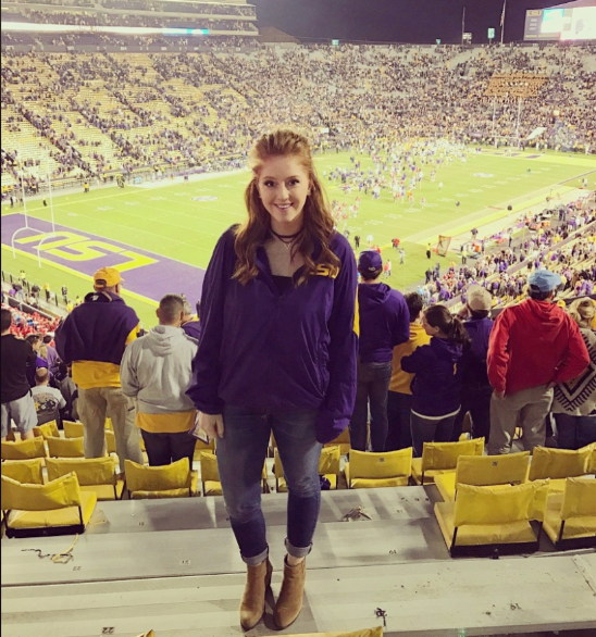 Samantha Brennan worked at LSU’s football recruting office at the time of her assault in 2016