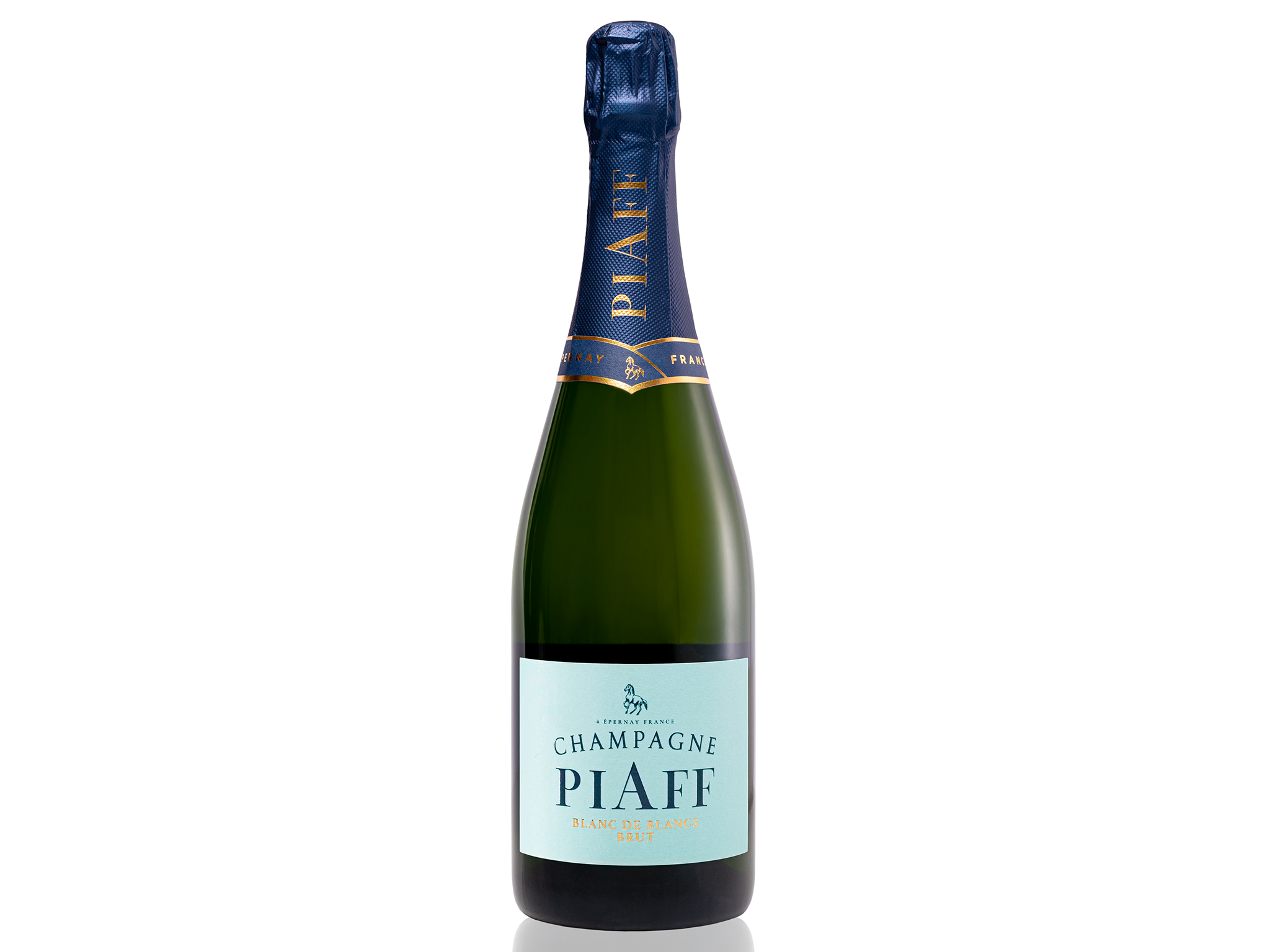 Champagne PIAFF blanc de blancs NV champagne with personalised bottle