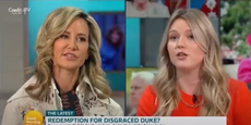 Interview with Prince Andrew’s ex is cut short as she launches tirade against Virginia Giuffre