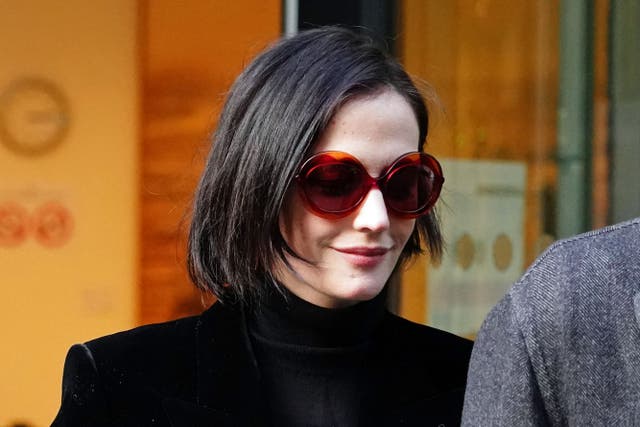 Eva Green departs the Rolls Building, London, where she is suing production company White Lantern Films, over payment for the shuttered British film project A Patriot (Jordan Pettitt/PA)