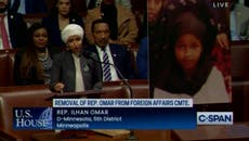 Ilhan Omar: House votes to remove congresswoman from Foreign Affairs Committee