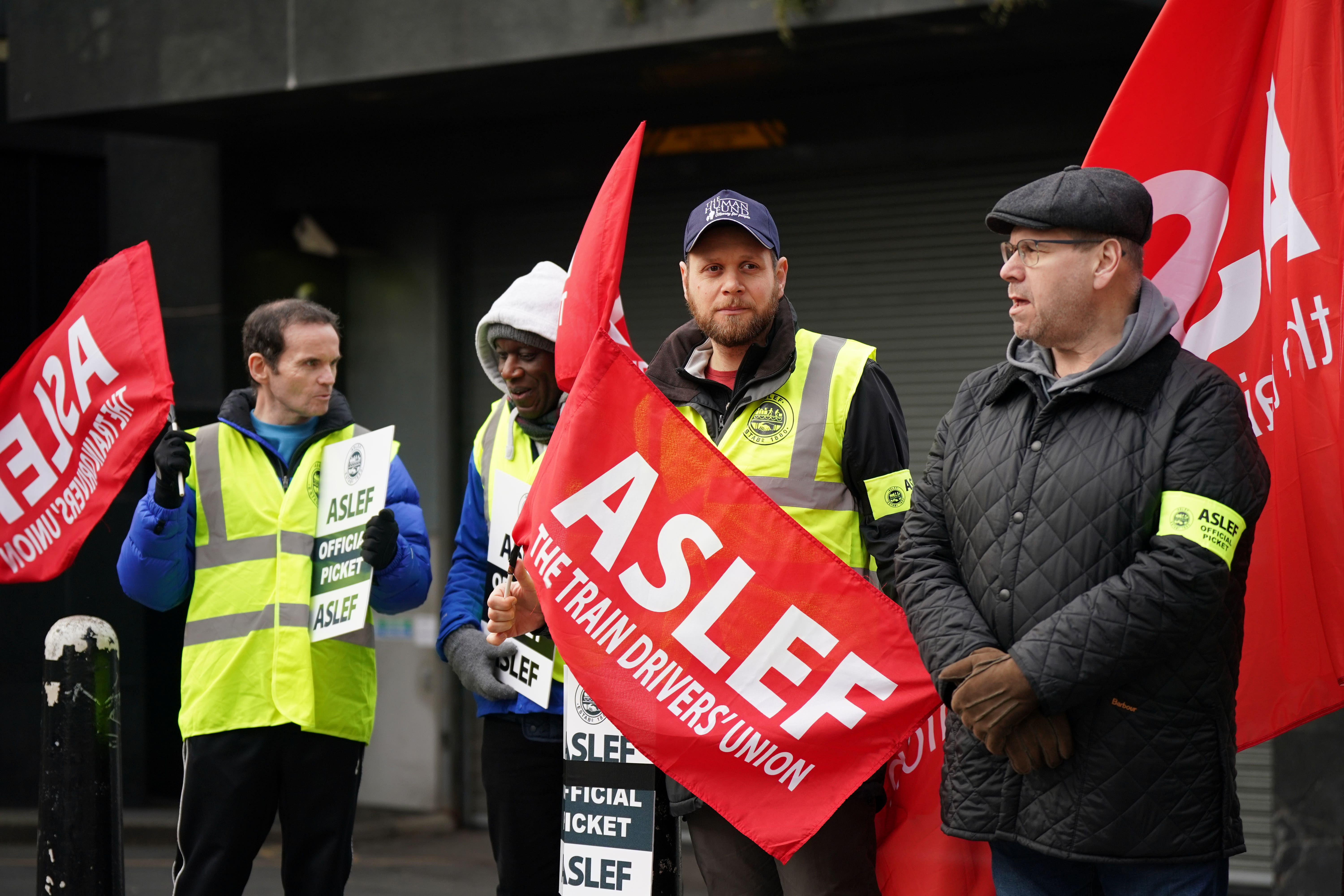 Strikes by train drivers could continue for three more years, a trade union boss has warned (Yui Mok/PA)
