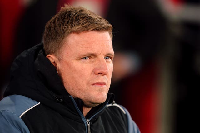 Newcastle head coach Eddie Howe is not expecting any help from the club’s rivals (Zac Goodwin/PA)