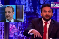Moment Nish Kumar calls out Raab on TV after deputy prime minister mistook him for ‘another brown guy’
