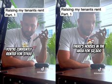 Landlord criticised over video showing him informing tenant of 10 years he’s doubling her rent: ‘Pure evil’