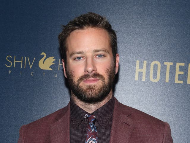 <p>Armie Hammer pictured in 2019</p>