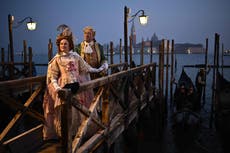 Watch: Carnival boat parade takes place along Venice Grand Canal