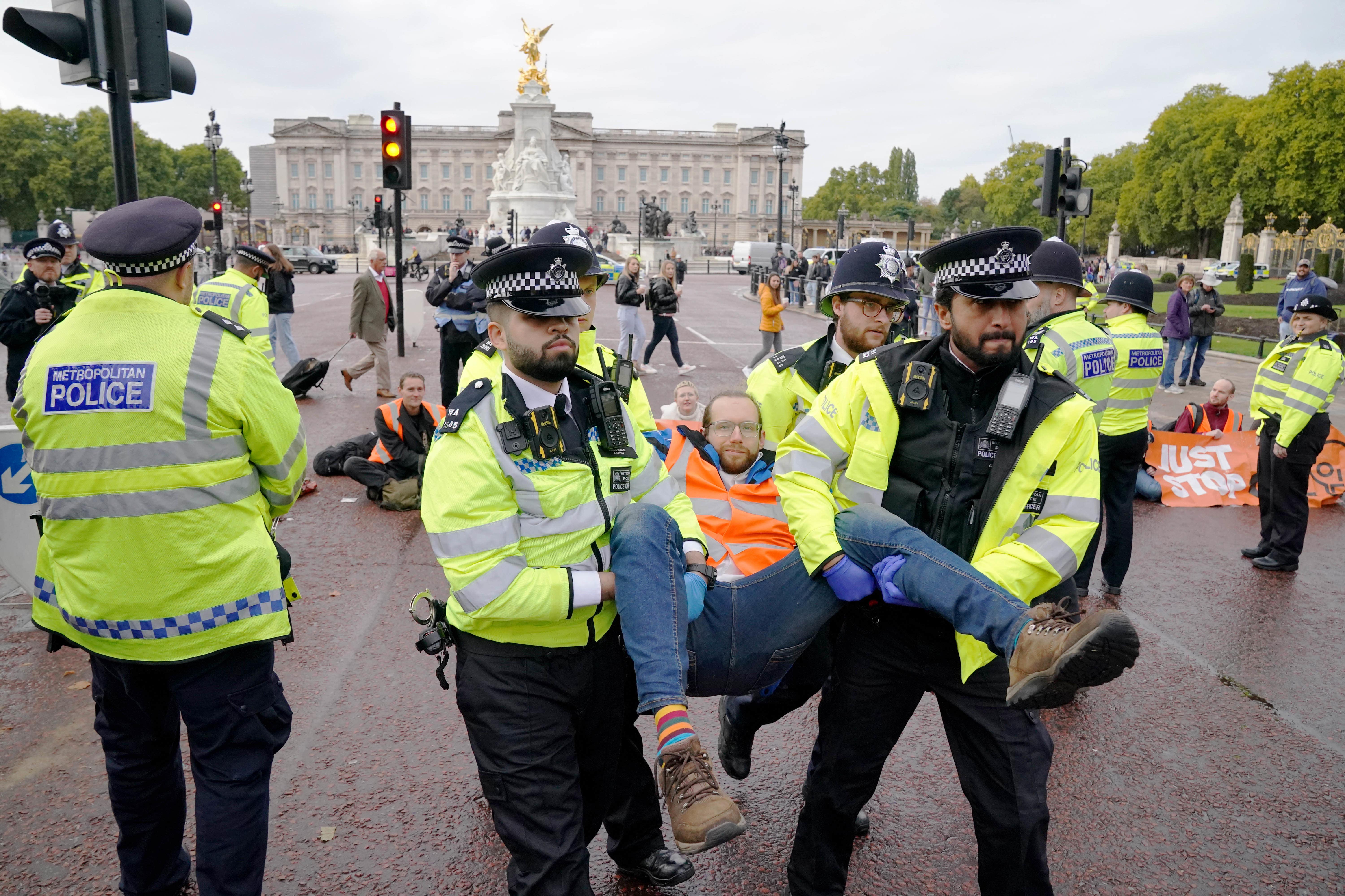 The laws are a response to disruptive protests by Just Stop Oil and other environmental groups (Jonathan Brady/PA)