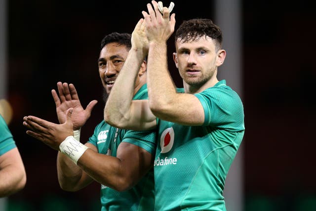 Ireland full-back Hugo Keenan starred at the Principality Stadium (Nigel French/PA)