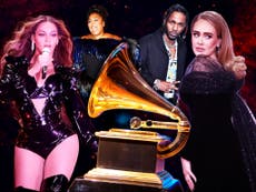 Grammys 2023 – live: Beyonce, Adele and Taylor Swift nominated for awards at tonight’s ceremony
