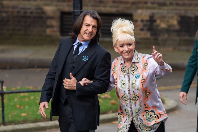 Dame Barbara Windsor and her husband Scott Mitchell delivered an Alzheimer’s Society open letter to 10 Downing Street (Dominic Lipinski/PA)