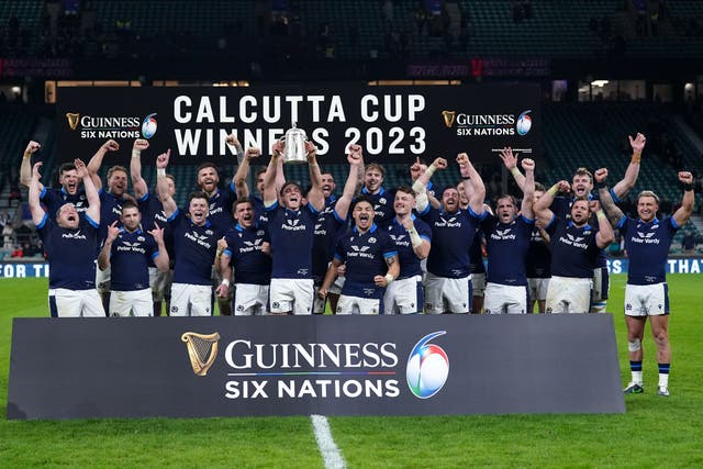 Scotland retained the Calcutta Cup by defeating England (Adam Davy/PA)