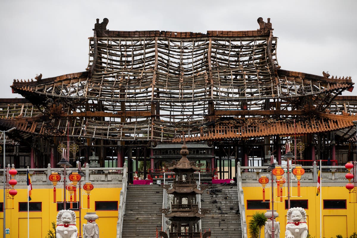 Fire damages Buddhist temple in Australian city of Melbourne