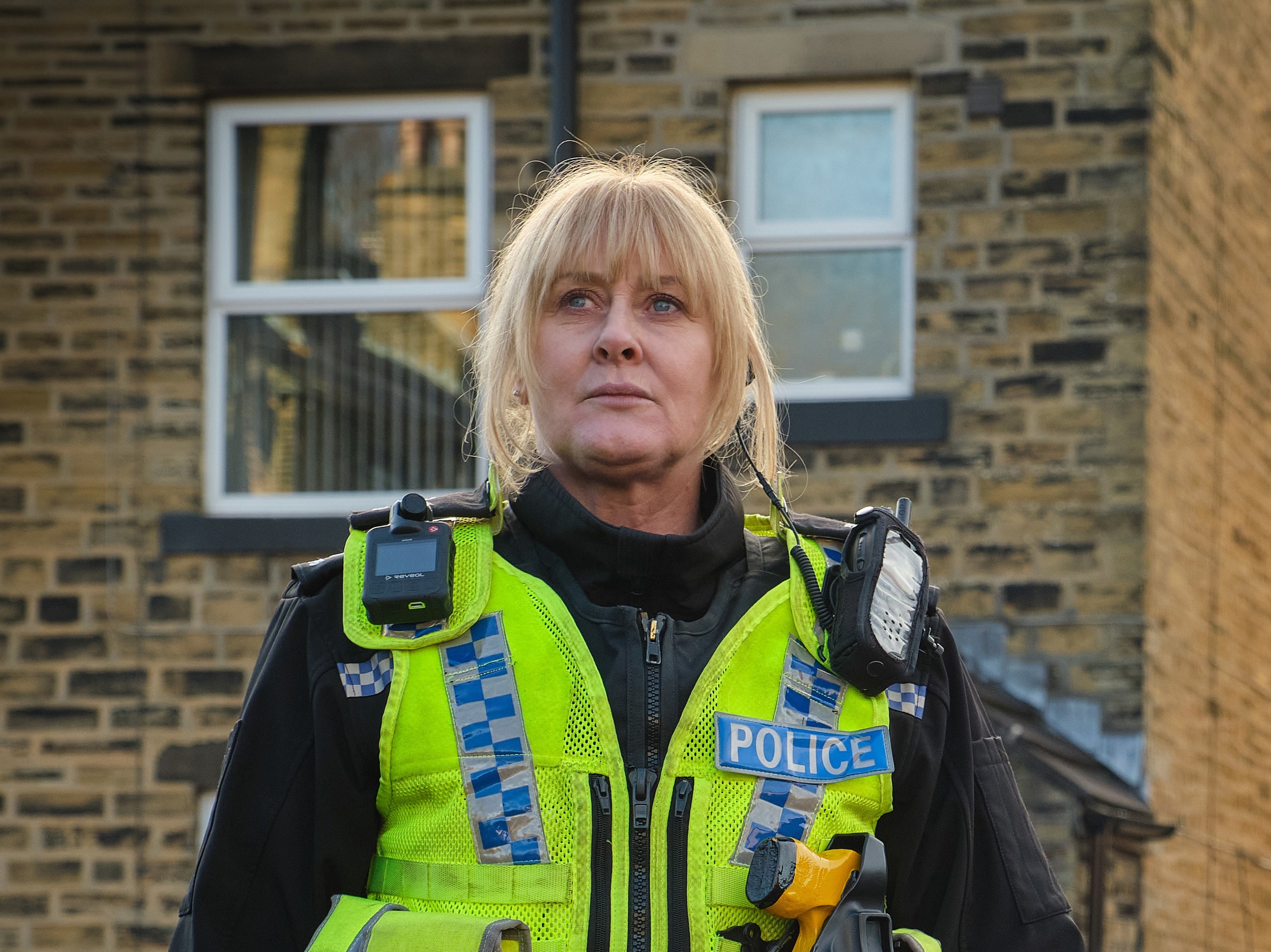 Sarah Lancashire playing Catherine Cawood in Happy Valley