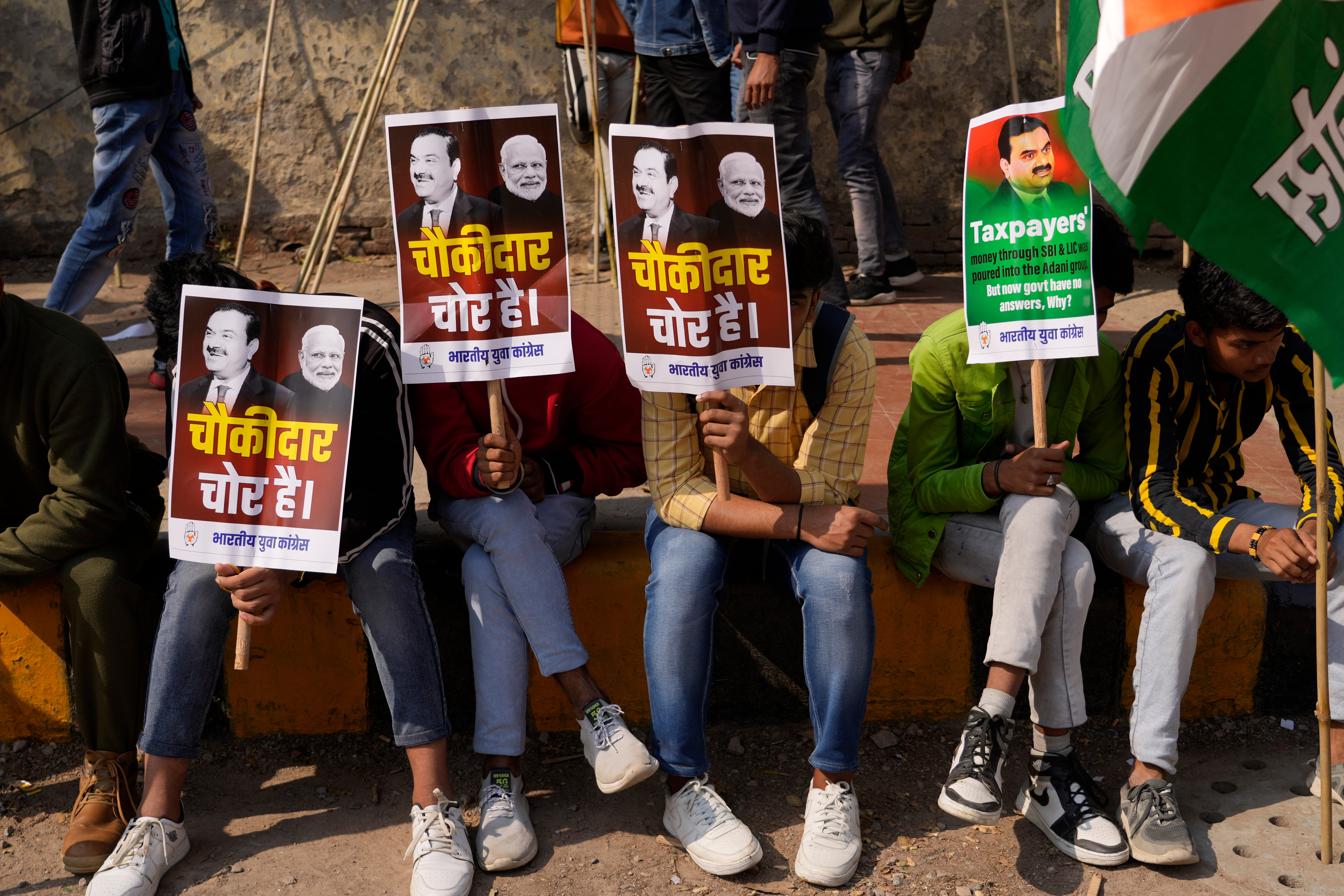 File photo: India’s opposition has been staging protests to demand investigation into Adani fraud claims