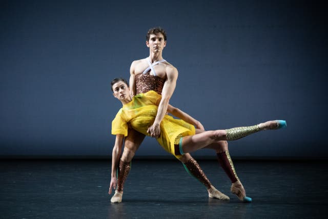 <p>Hannah Grennell and Giacomo Rovero in ‘Secret Things’ at the ROH </p>