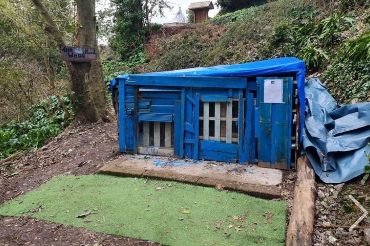 Woodland den built by teenagers to be torn down after just one ...