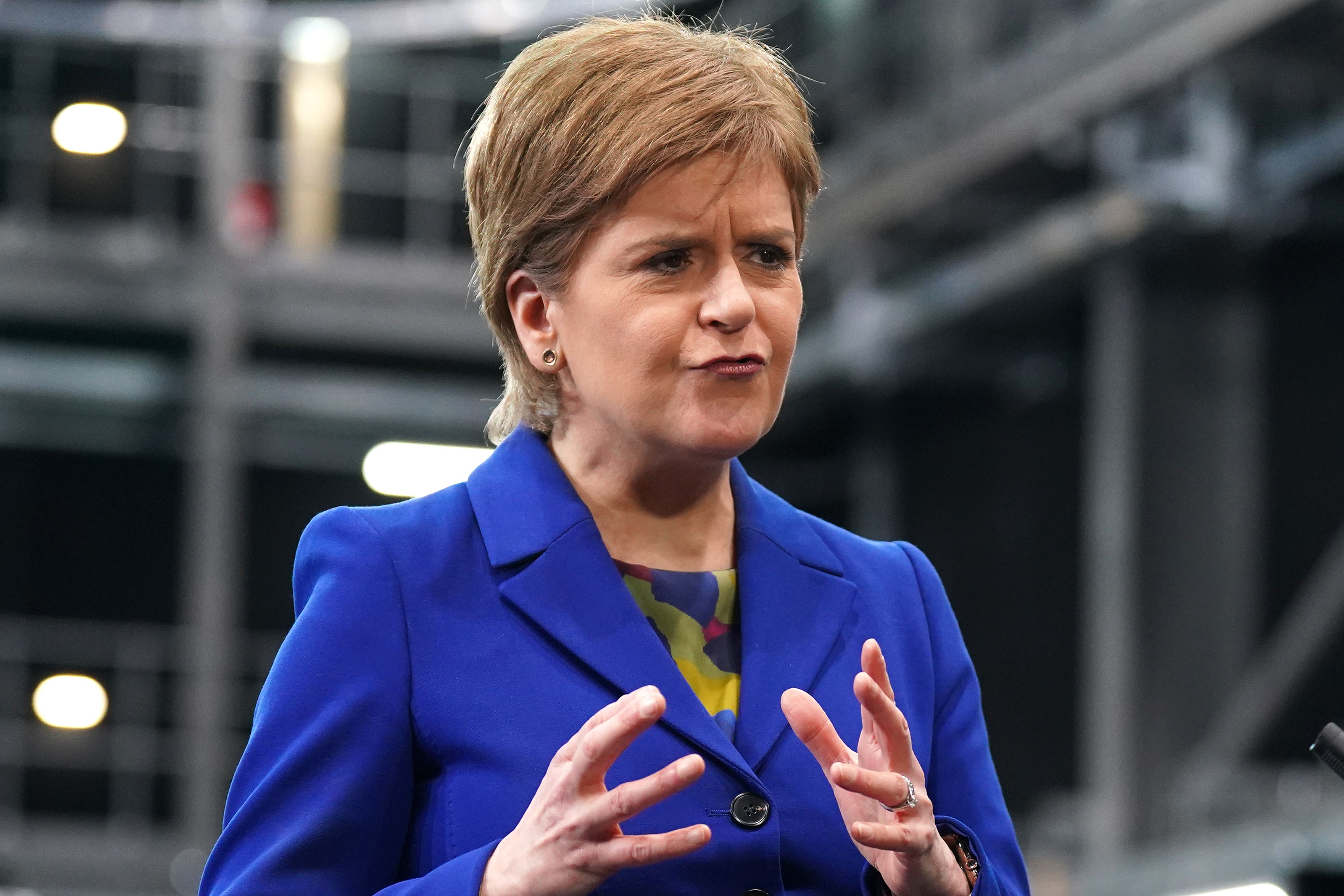 Nicola Sturgeon spoke to journalists (Andrew Milligan/PA)