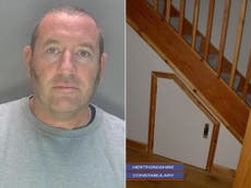 Pictured: Cupboard where rapist police officer David Carrick kept victims