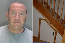 Pictured: Cupboard where rapist police officer David Carrick kept victims