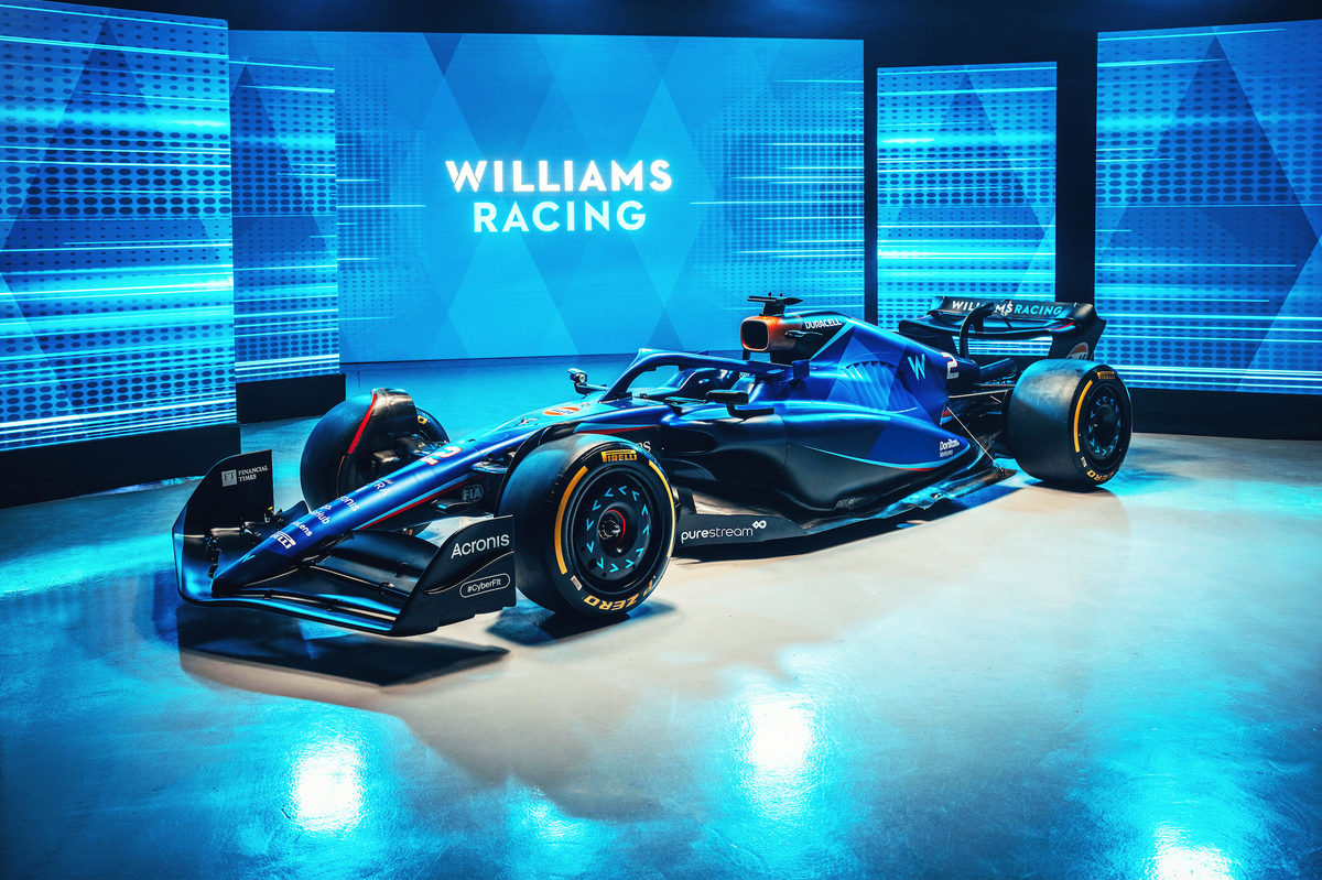 F1: Williams reveal striking blue and red livery at 2023 car launch