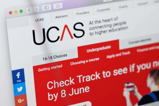 The Ucas hub will display the different routes (Alamy/PA)