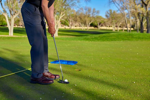 A new study suggests a round of golf may improve health more than Nordic walking (Alamy/PA)