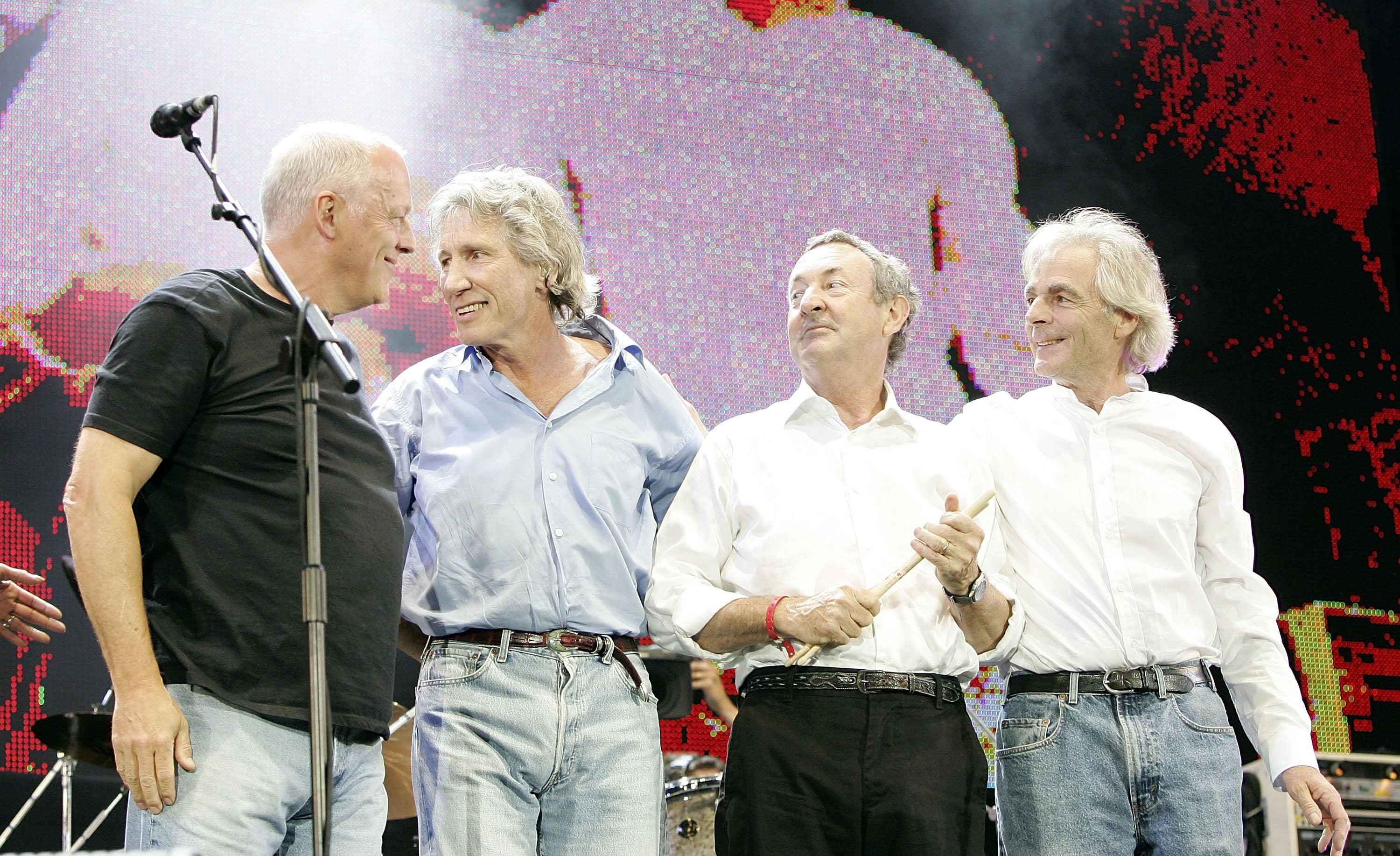 David Gilmour and Roger Waters reunited for Live 8 London in 2005