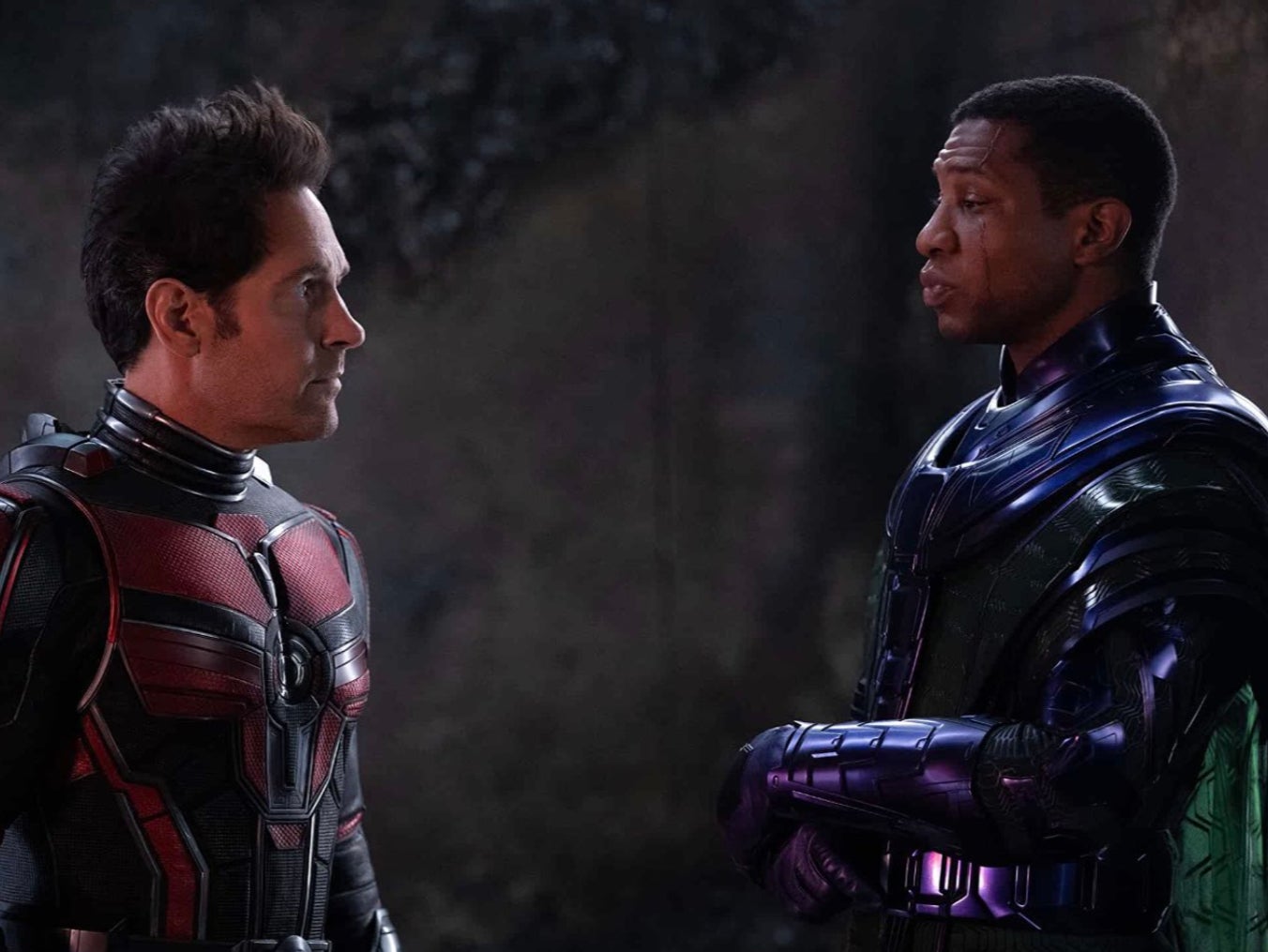 Paul Rudd and Jonathan Majors in ‘Ant-Man and the Wasp: Quantumania’