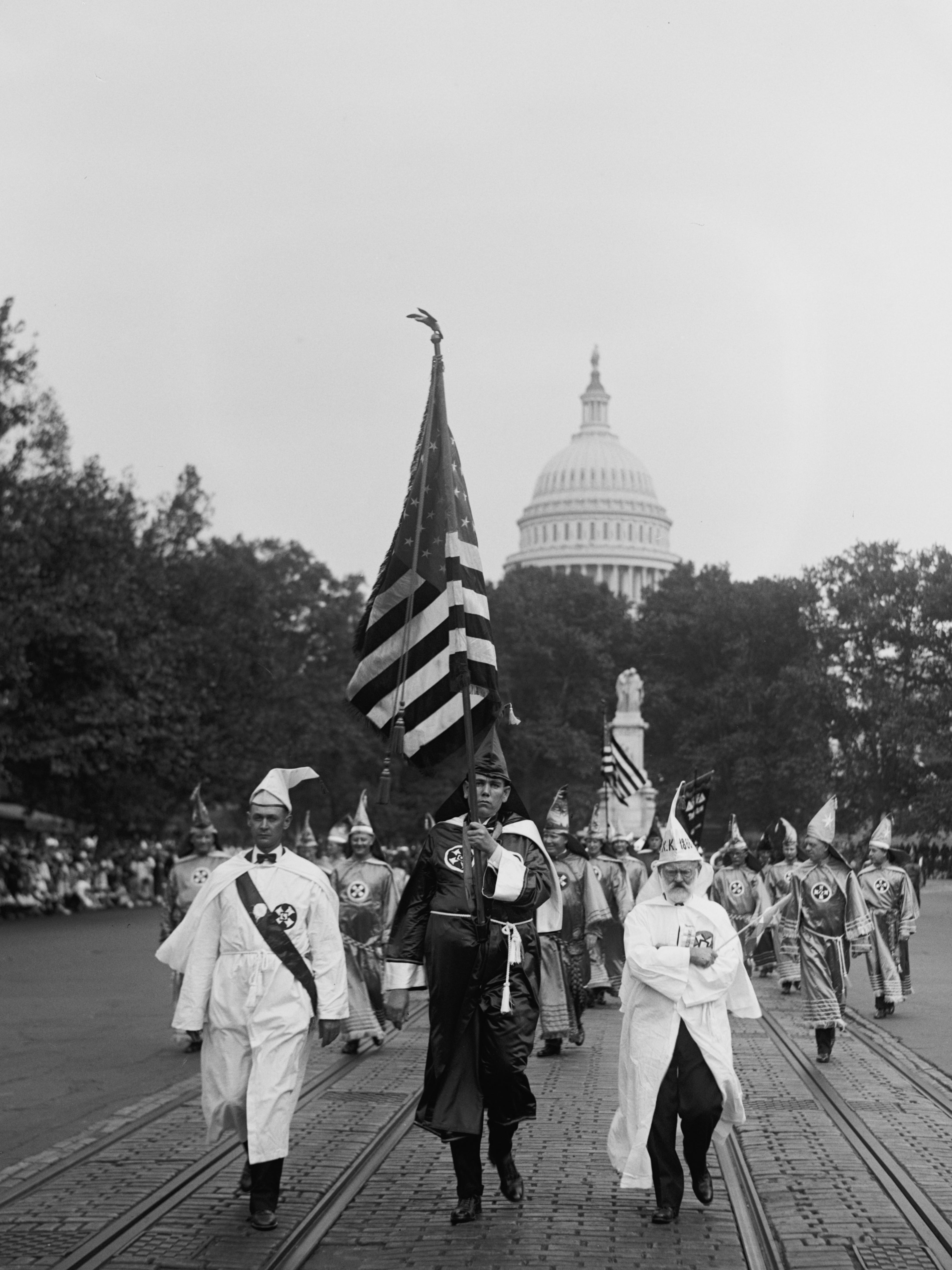 The KKK parade in Washington in 1926