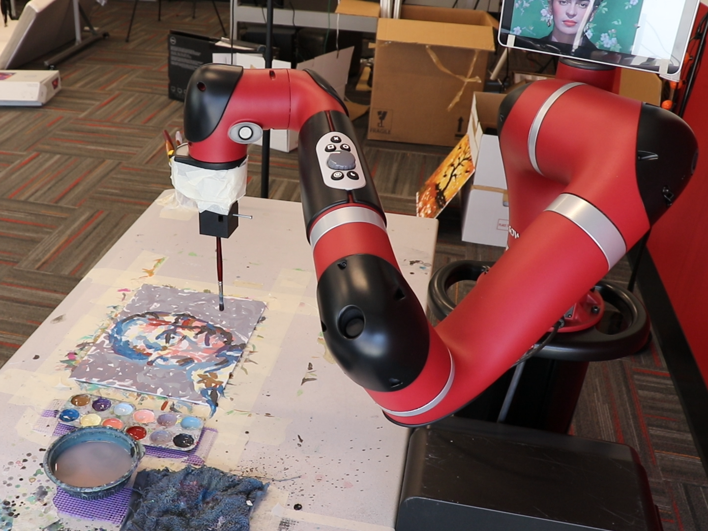 FRIDA, a collaborative robotics and art project at Carnegie Mellon University
