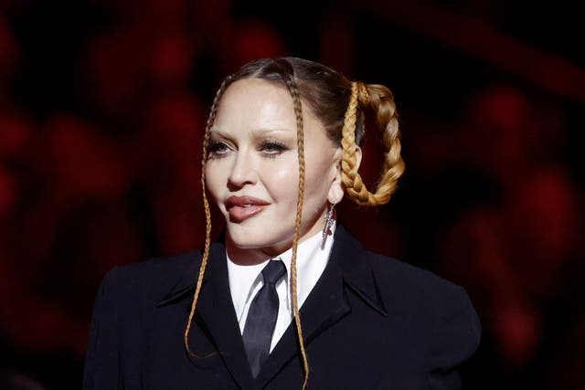 <p>Madonna at the Grammy Awards on Sunday night</p>