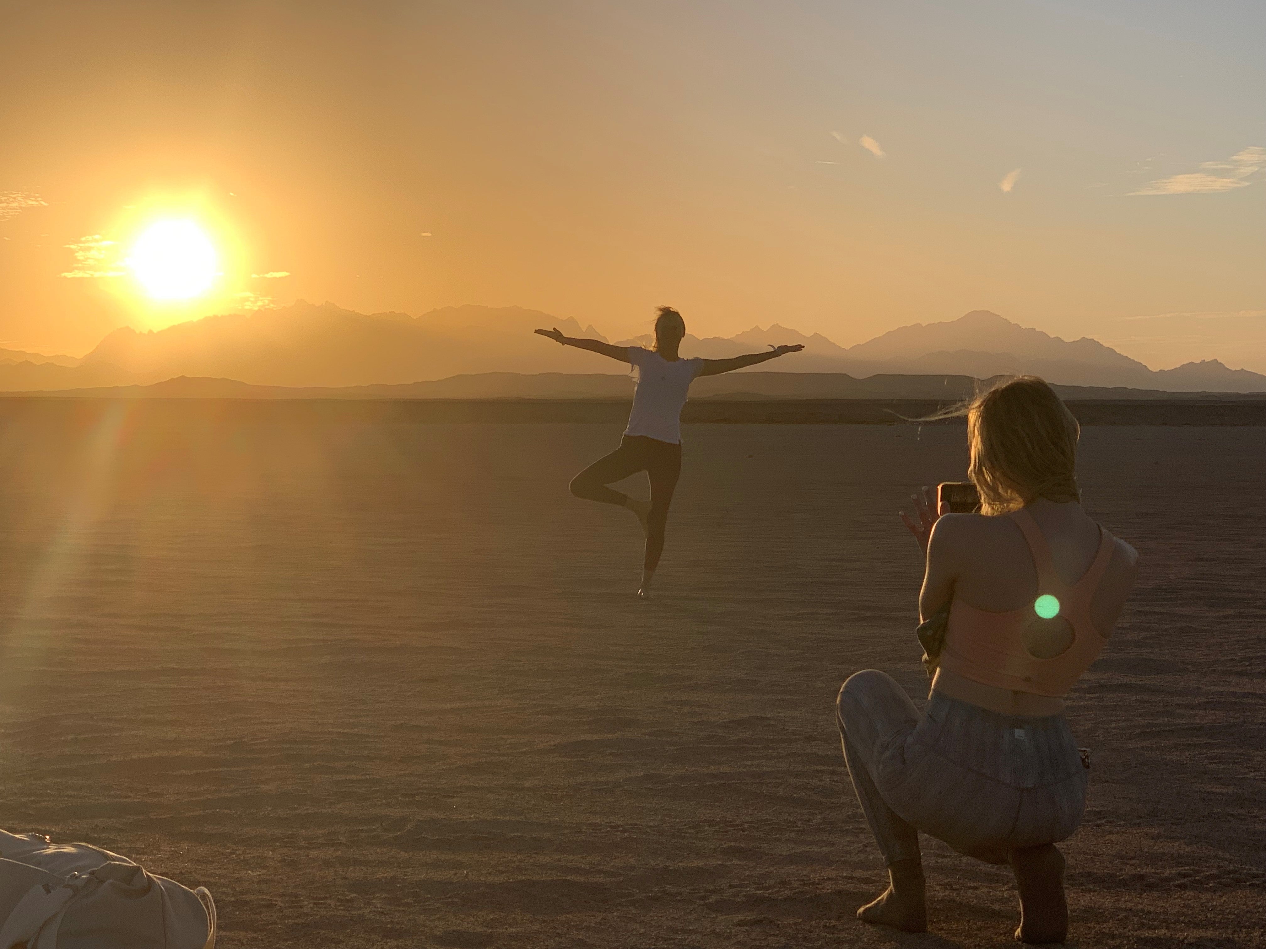Sunset yoga doesn’t have to cost the earth