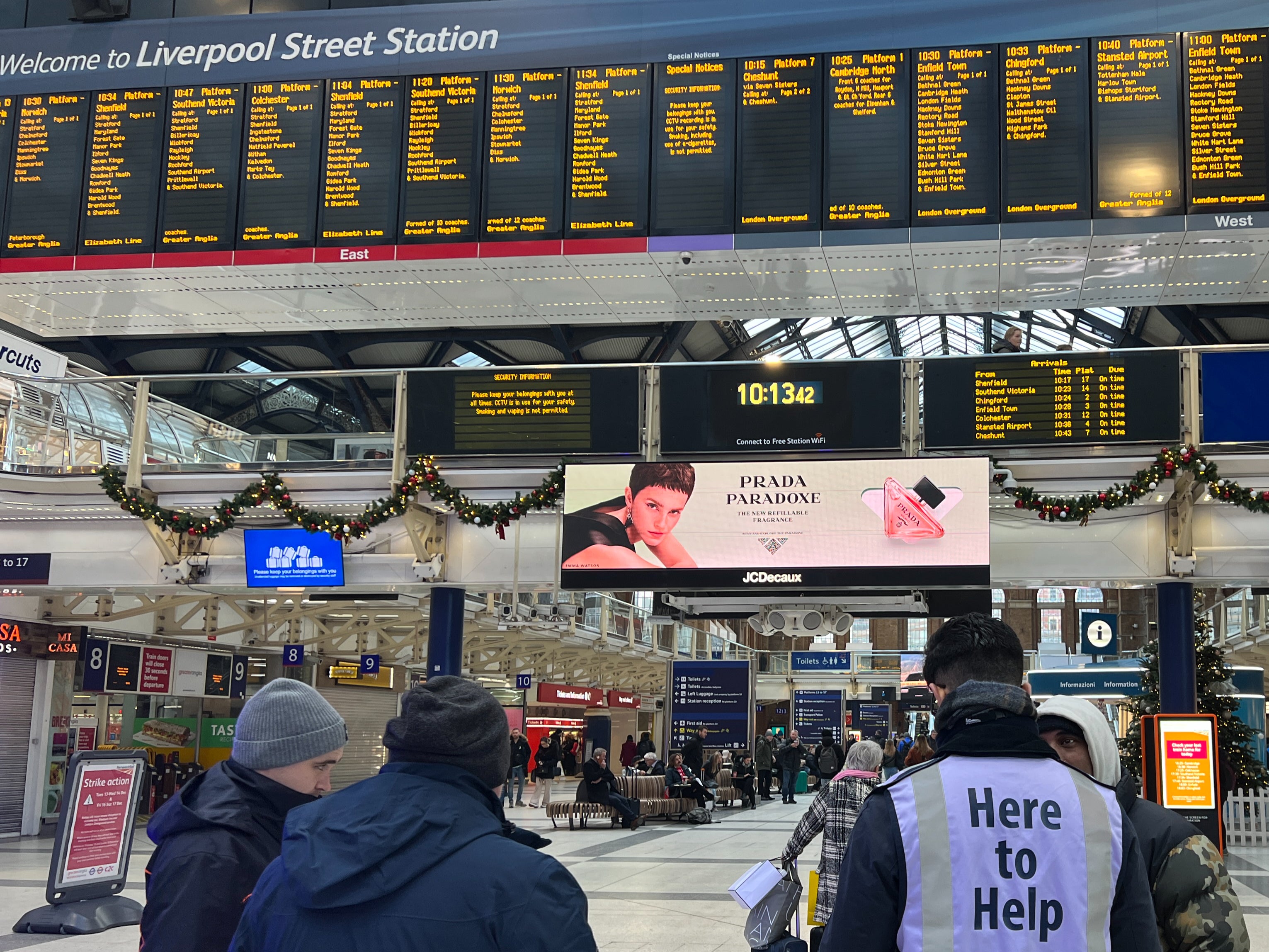 Busy times: Liverpool Street Station in the City of London