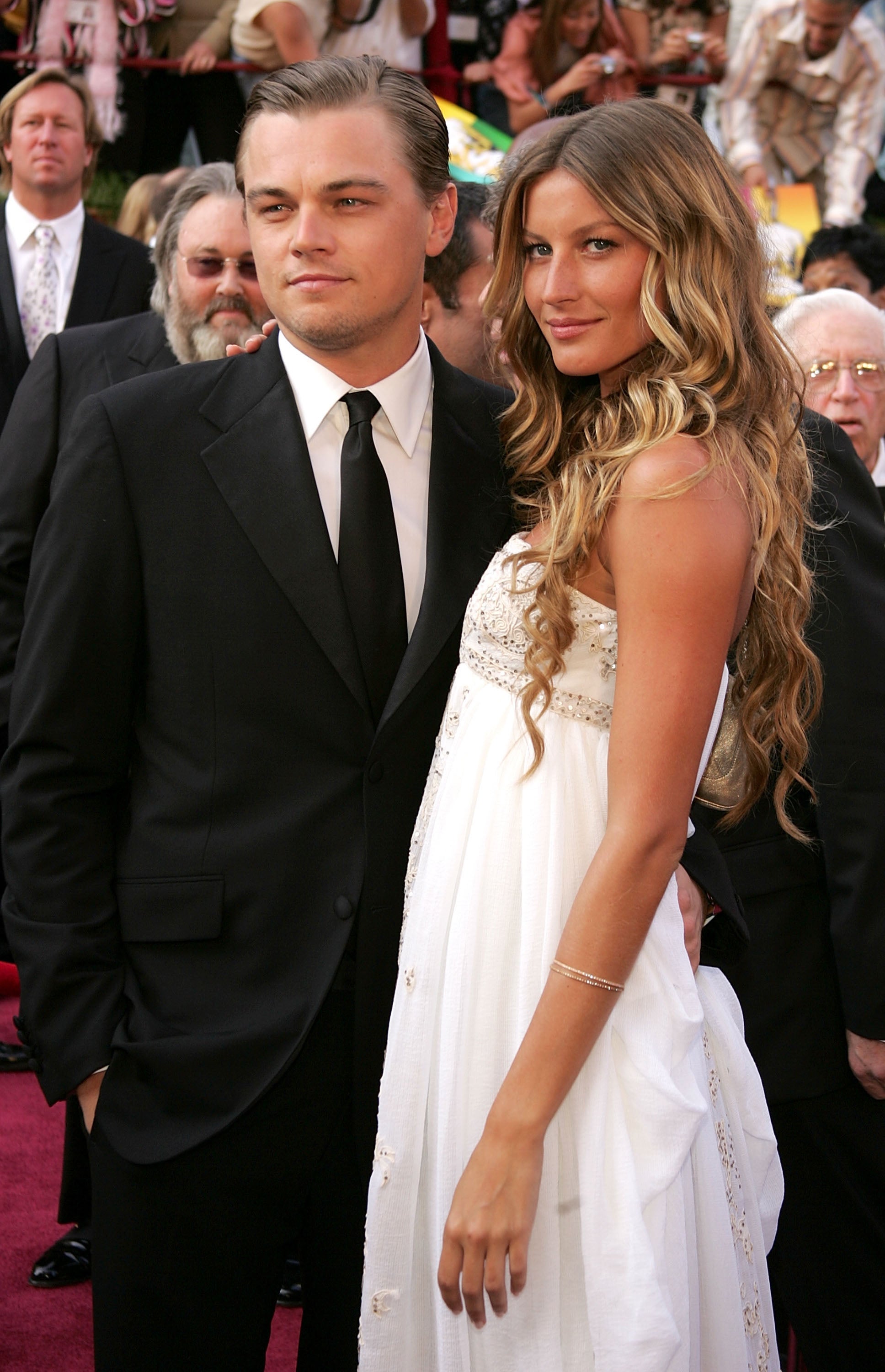 <p>Leonardo DiCaprio first started dating model Gisele Bündchen when she was 18 and he was 24 </p>