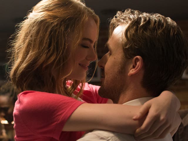 <p>Emma Stone and Ryan Gosling in ‘La La Land'</p>