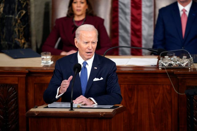 <p>Joe Biden delivers the State of the Union address </p>
